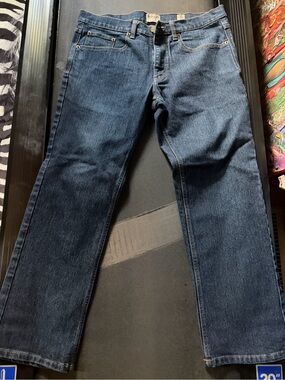 Redhead Men's Dark Blue Straight-boot cut Jeans